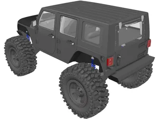 Jeep Wrangler Unlimited (2017) [Lifted] 3D Model