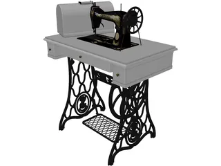 Singer Sewing Machine 3D Model