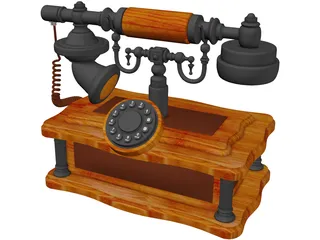 Retro Phone 3D Model