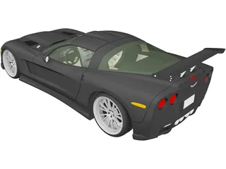 Chevrolet Corvette C6 [Tuned] 3D Model