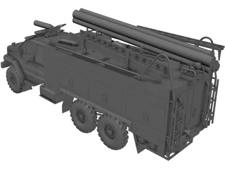 Ural Next Firetruck 3D Model