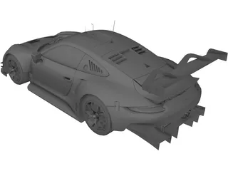 Porsche 911 RSR 3D Model