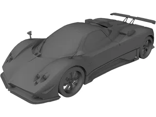 Pagani Zonda Cinque 3D Model