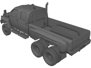 GMC C4500 Top Kick 6x6 3D Model