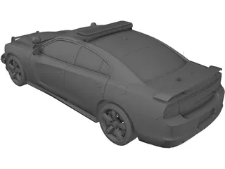 Dodge Charger SRT-8 2012 Police 3D Model