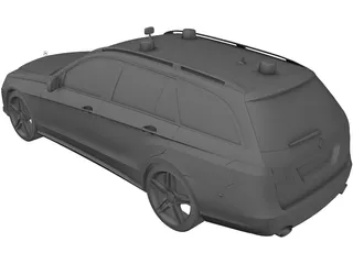 Mercedes E-Class Police 3D Model