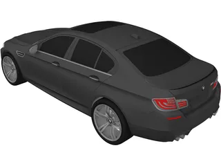 BMW M5 F10 3D Model