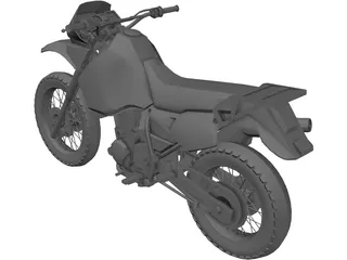 Kawasaki KLR650 3D Model