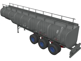 Fuel Transport Tank 3D Model