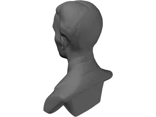 Nikola Tesla Bust 3D Model