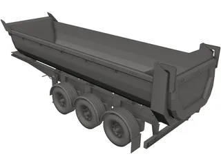 Dump Trailer 3D Model