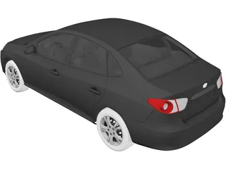 Hyundai Accent (2011) 3D Model