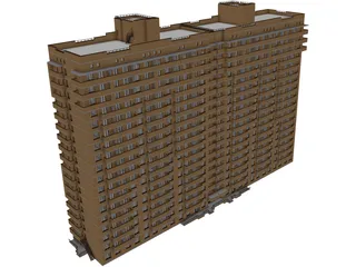 Apartments Block 3D Model