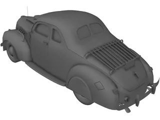 Ford Coupe (1939) 3D Model