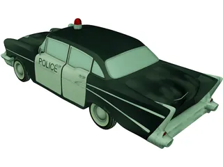 Chevrolet Bel Air Police (1952) 3D Model