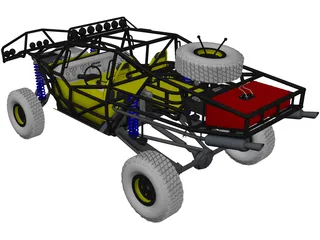 Trophy Truck 3D Model