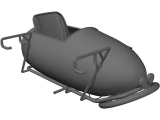 Moped Sidecar 3D Model