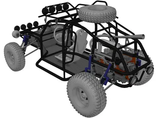 Dune Buggy 3D Model