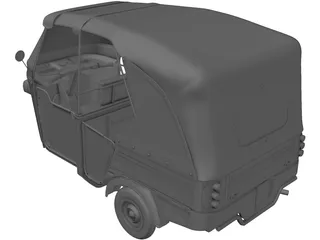 Piaggio Ape Calessino 3D Model