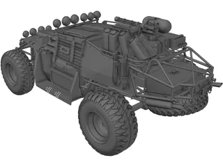 Military Armored Buggy 3D Model