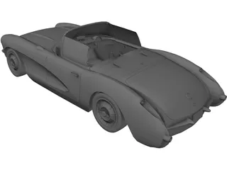 Chevrolet Corvette C1 (1957) 3D Model