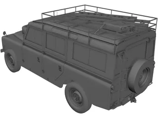 Land Rover Series IIa Station Wagon (1967) 3D Model