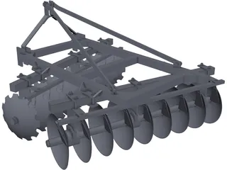 Disc Harrow 3D Model