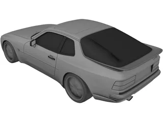 Porsche 944 Turbo (1985) 3D Model