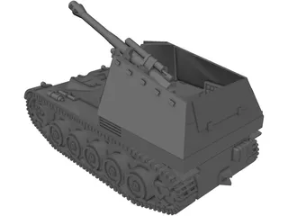 SdKfz 184 Wespe SPG 3D Model