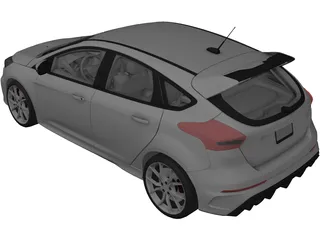 Ford Focus (2016) 3D Model