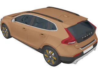 Volvo V40 Cross Country (2013) 3D Model