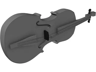 Violin Traditional 3D Model