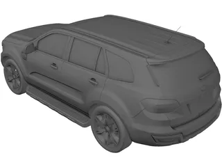 Ford Everest (2017) 3D Model