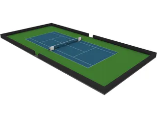 Tennis Court 3D Model