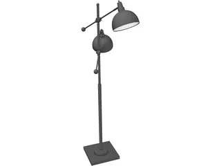 Lite Source Lamp 3D Model