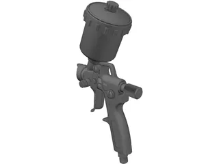 HVLP Spray Gun Top Feed 3D Model
