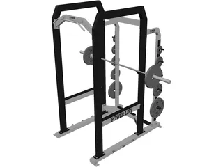 Squat Rack 3D Model