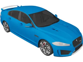 Jaguar XFR S (2014) 3D Model