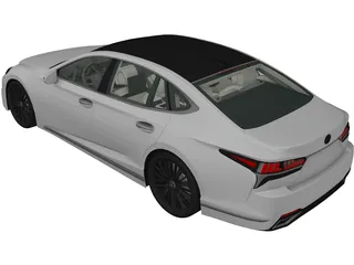 Lexus LS 500 (2018) 3D Model