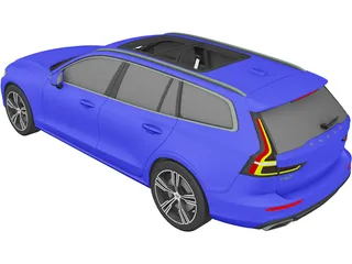 Volvo V60 Wagon (2017) 3D Model