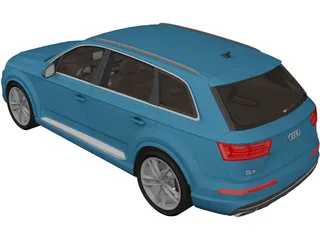 Audi Q7 (2017) 3D Model