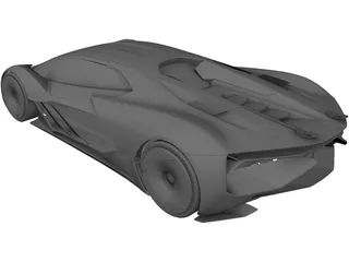 Lamborghini Terzo Millennio 3D Model