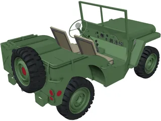 Jeep Willys 3D Model