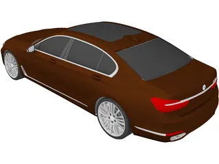 BMW 750Li (2016) 3D Model