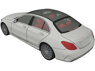 Mercedes-Benz C350 AMG (2017) 3D Model