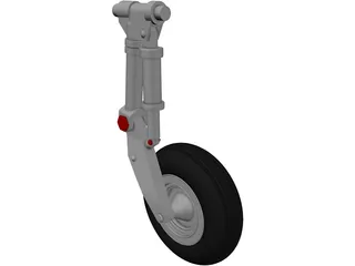 IAR 99 Main Landing Gear 3D Model