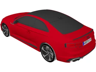 Audi RS5 Coupe (2018) 3D Model