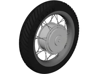 Motor Hub 18in Wheel 5kW 3D Model