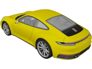 Porsche 911 (992) Carrera S (2020) 3D Model