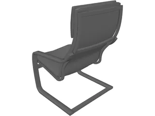 Poang Chair 3D Model